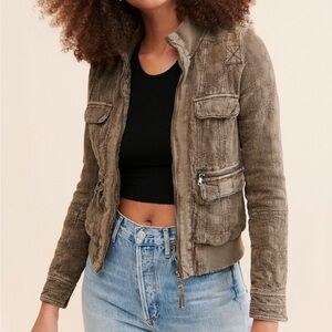 Anthropologie bomber jacket